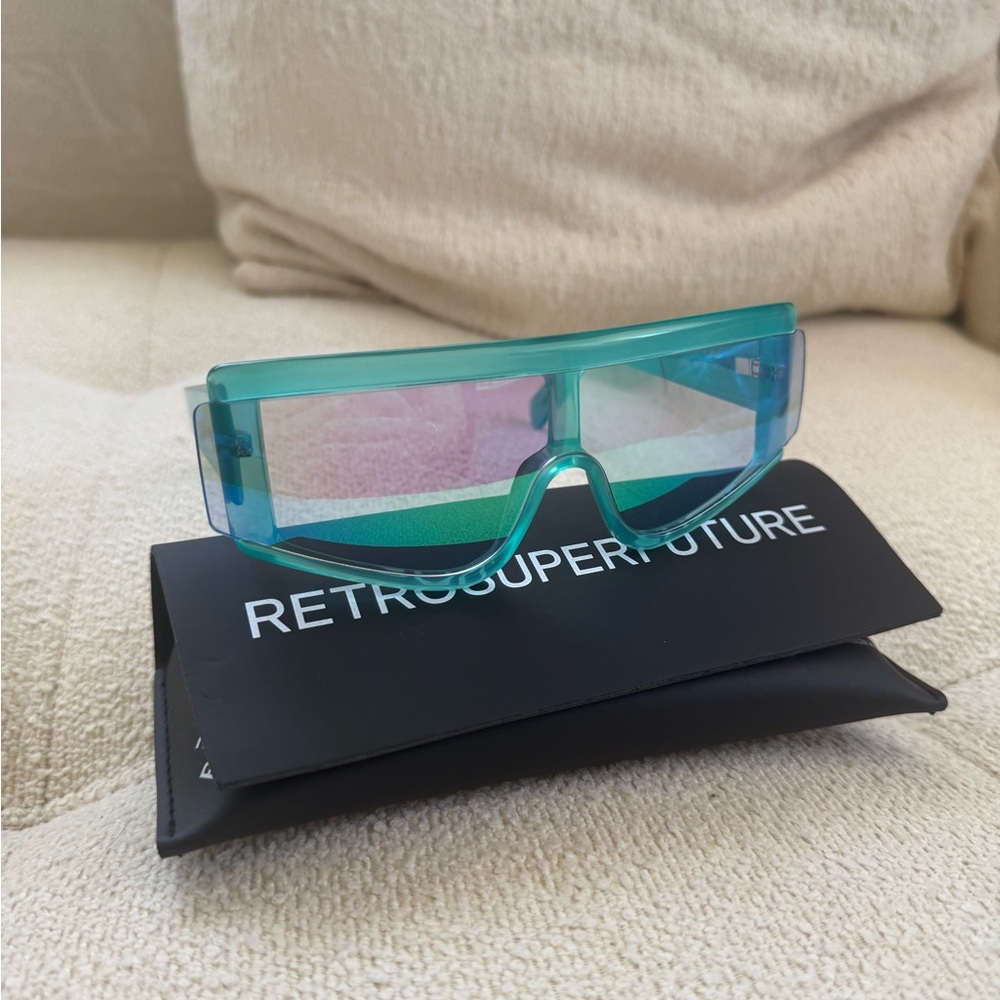 Retrosuperfuture Zed Shield Frame Sunglasses Back… - image 8